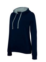 LADIES’ CONTRAST Kapucnis felső SWEATSHIRT Navy/Red